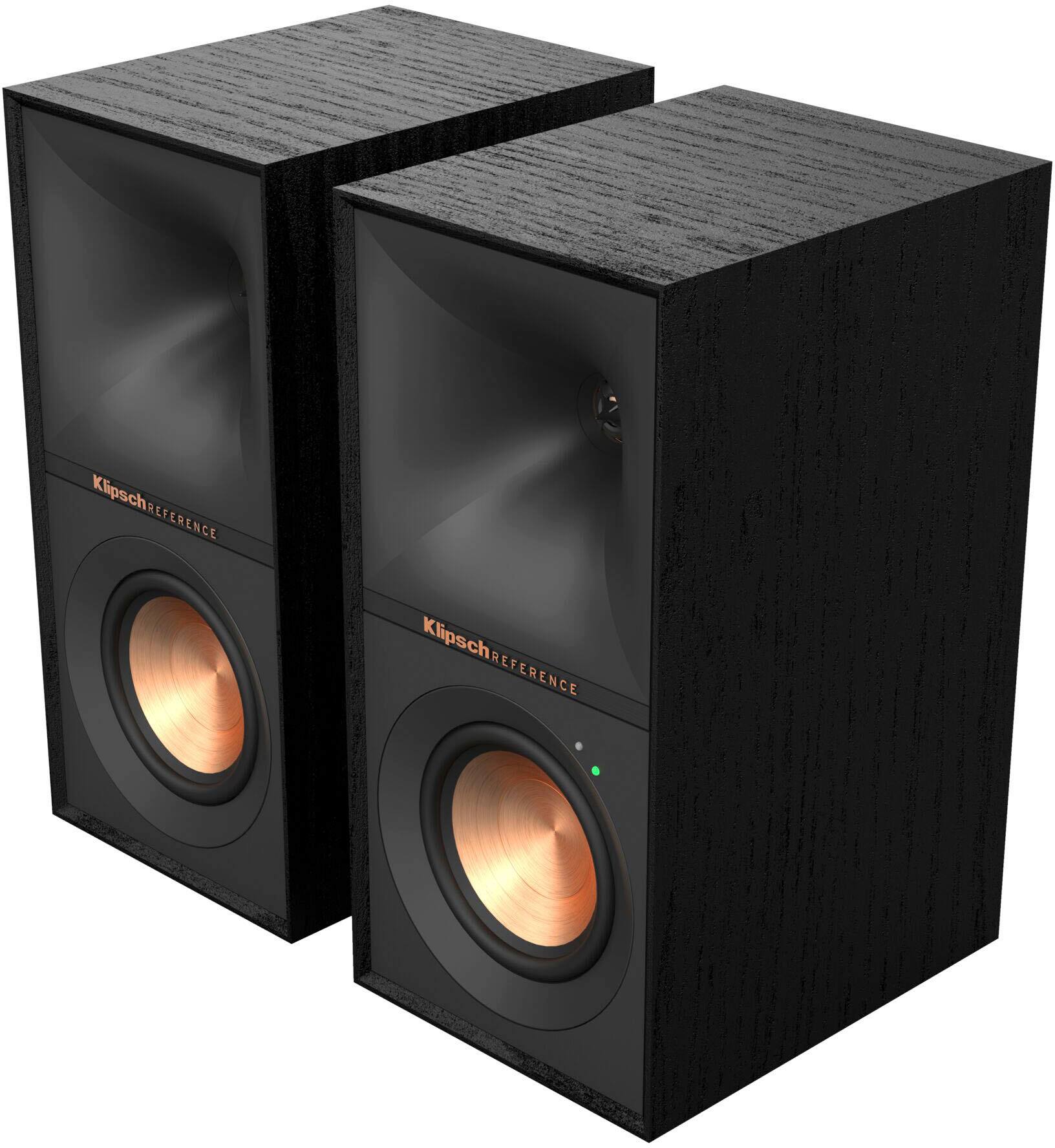 Angle. Klipsch - Reference 4" 35W 2-Way Powered Speakers (Pair) - Black.