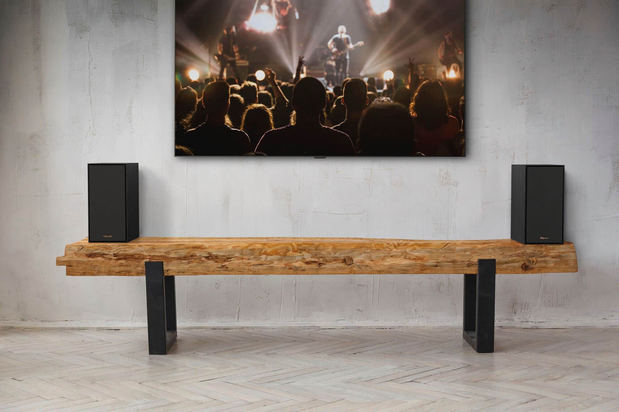 Alt View 16. Klipsch - Reference 4" 35W 2-Way Powered Speakers (Pair) - Black.