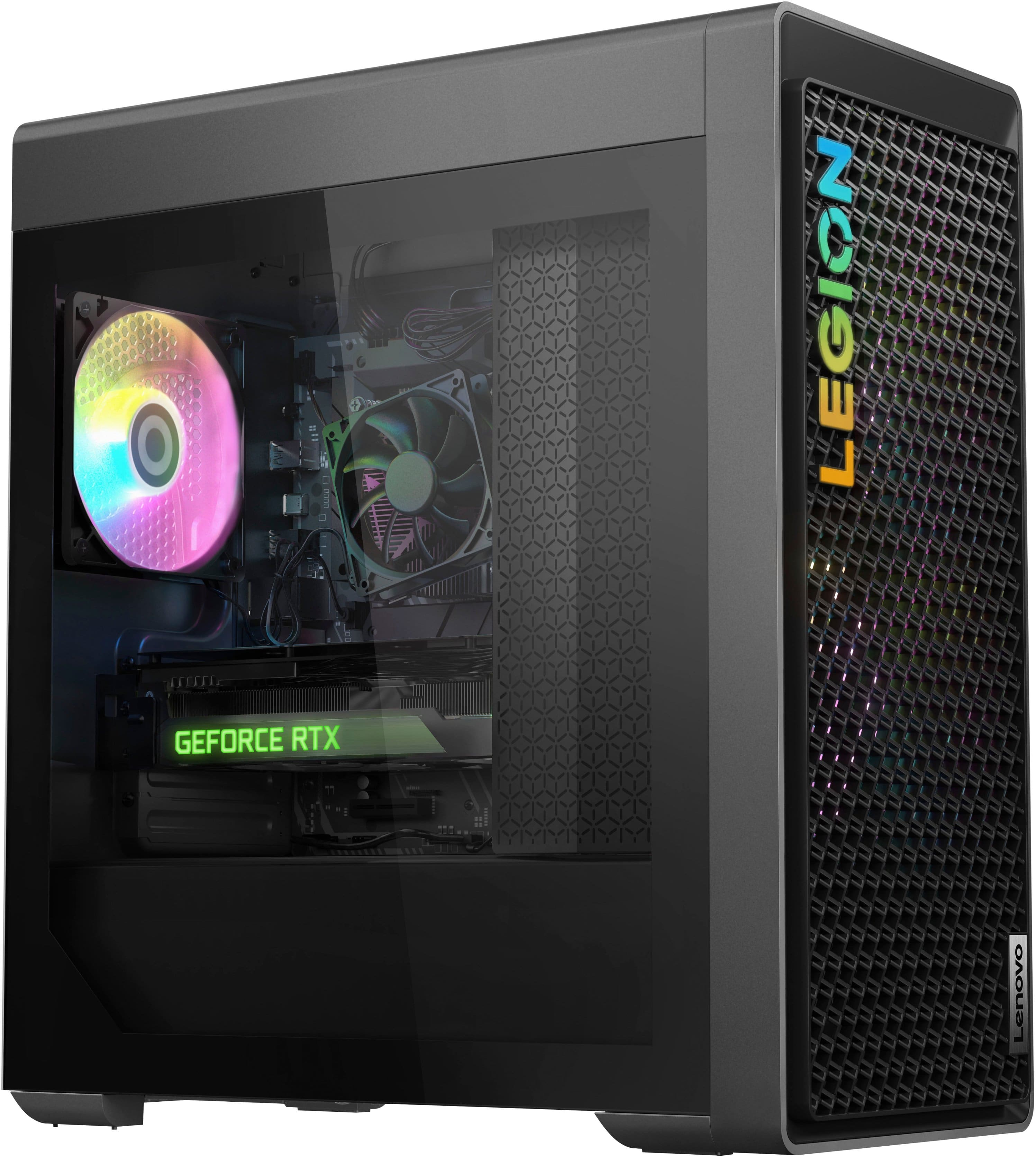 Lenovo - Legion Tower 5i Gaming Desktop - Intel Core i5-13400F - 16GB Memory - NVIDIA GeForce RTX 3060 12GB LHR - 512GB SSD - Storm Grey - Front_Zoom