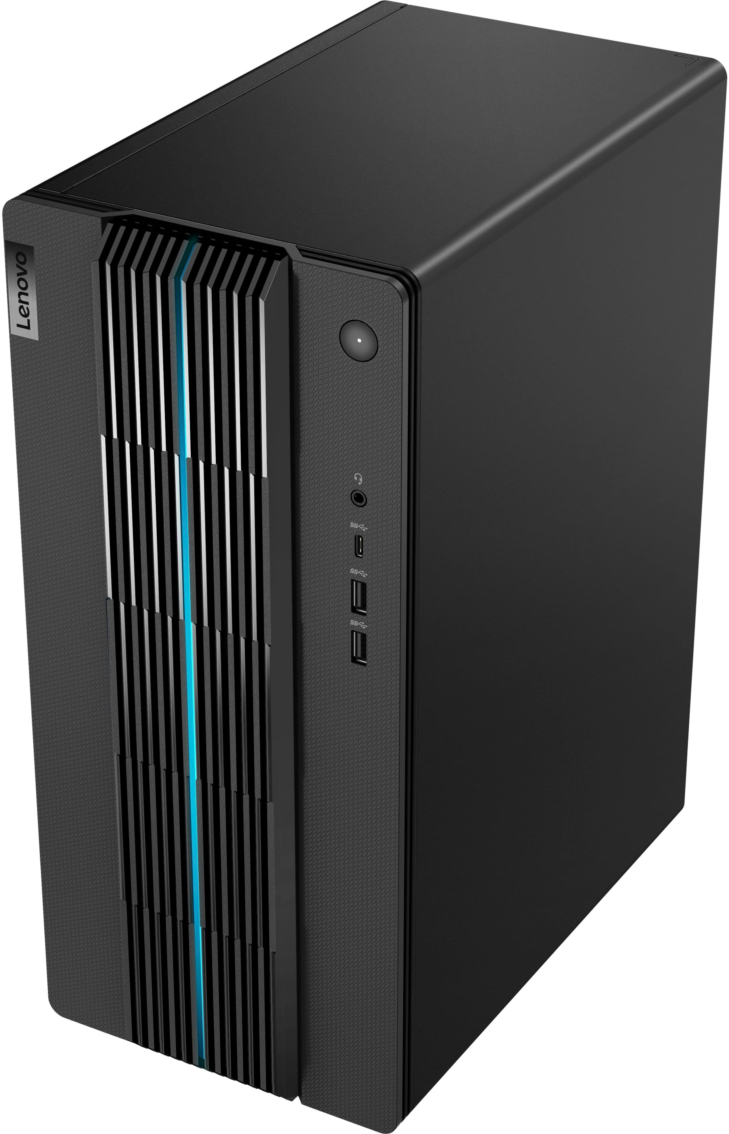 Alt View 4. Lenovo - IdeaCentre Gaming 5i Gaming Desktop - Intel Core i5-12400F - 16GB Memory - NVIDIA RTX 3050 8GB - 512GB SSD - Raven Black.