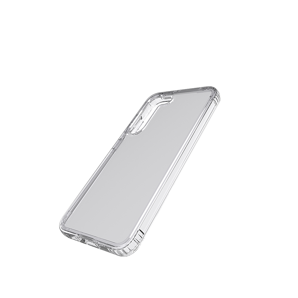 Left View: Tech21 - EvoClear Standard Case for Samsung Galaxy S23 - Clear