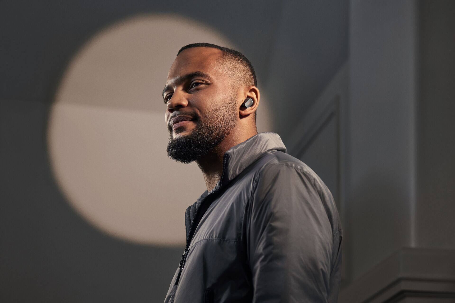 Alt View 19. Bose - QuietComfort Earbuds II True Wireless Noise Cancelling In-Ear Headphones - Eclipse Gray.