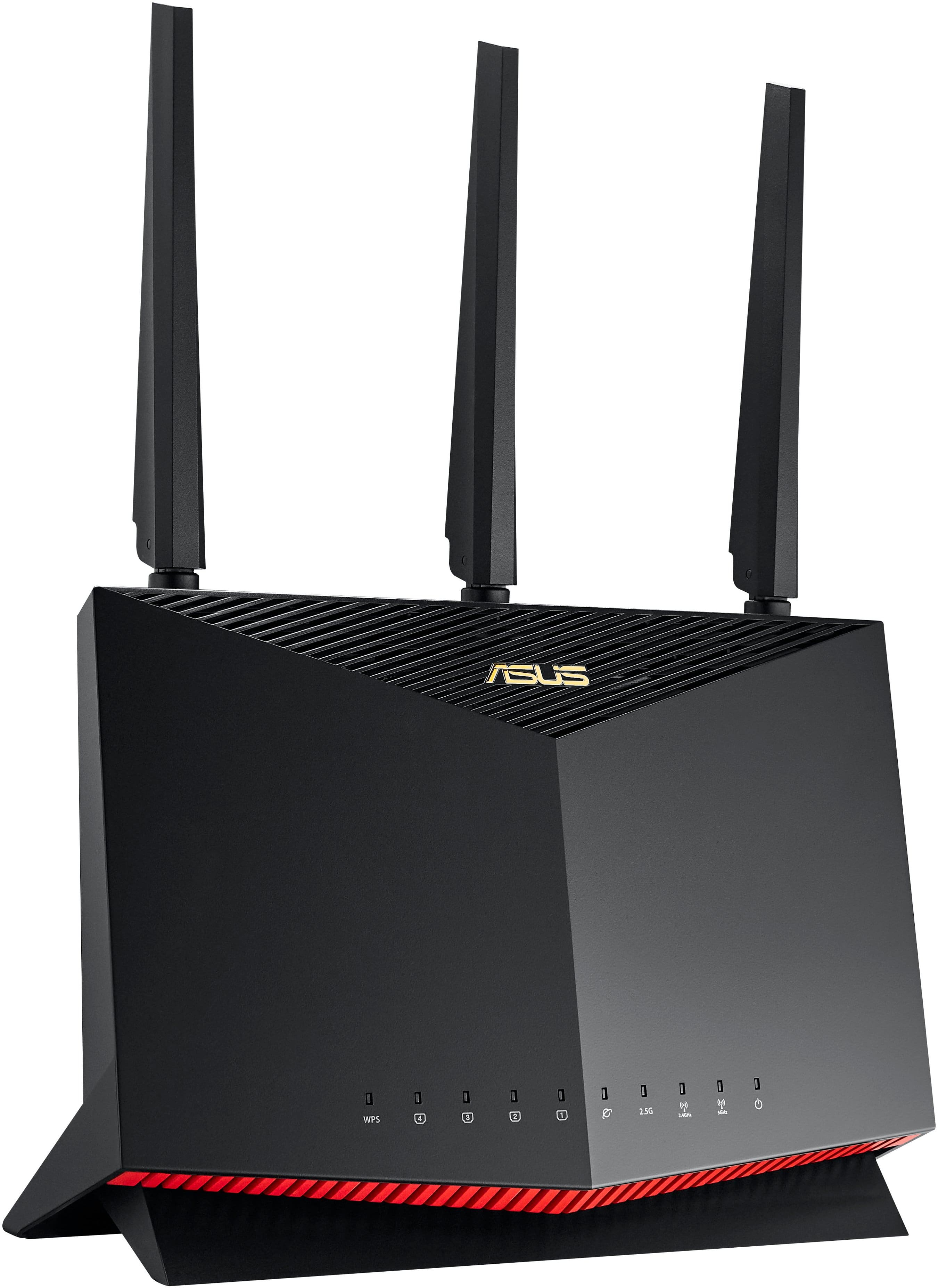 Left. ASUS - AX5700 Dual-Band Wi-Fi 6 Router - Black.