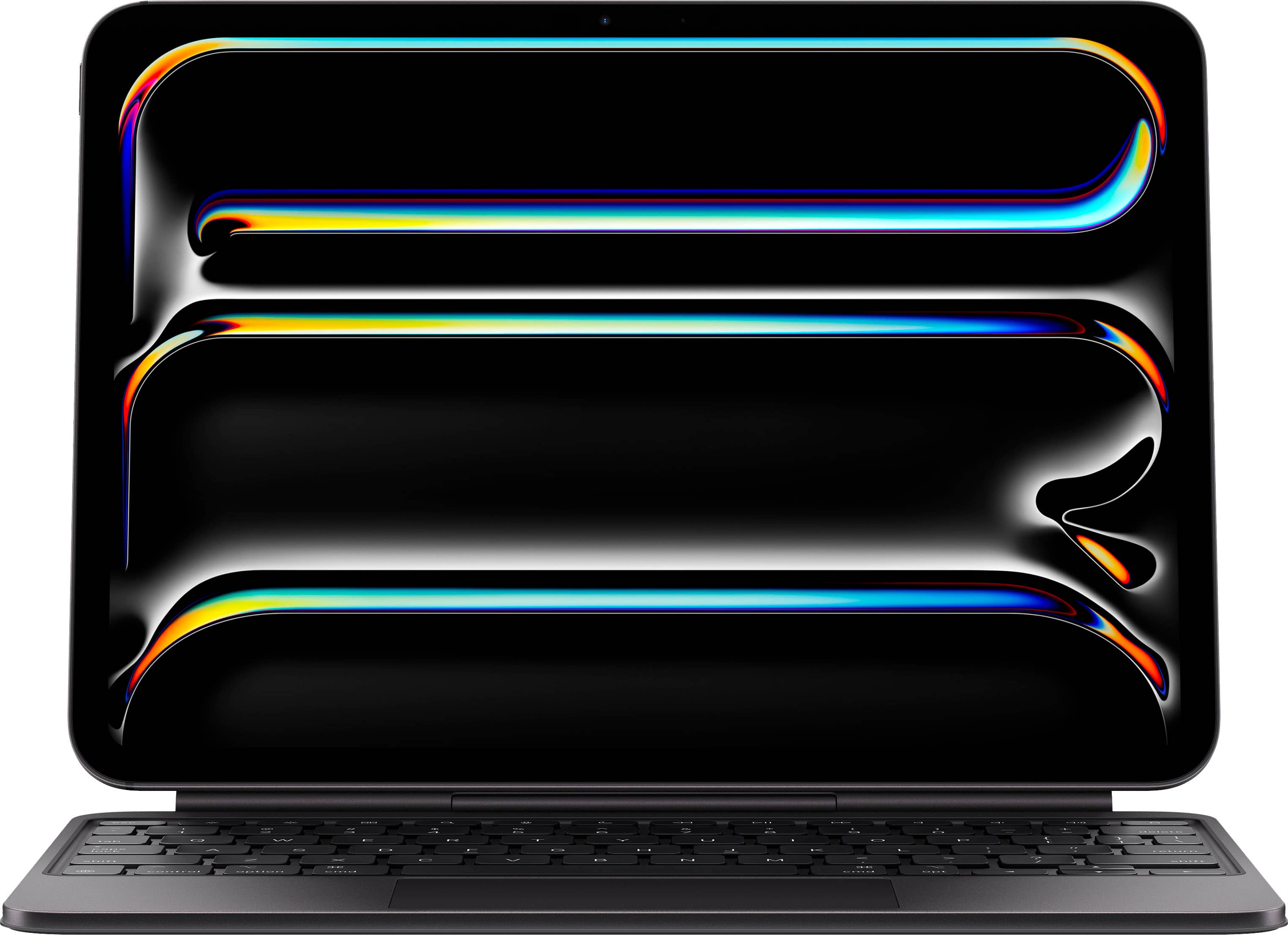 Front. Apple - Magic Keyboard for iPad Pro 11‑inch (M4) - Black.