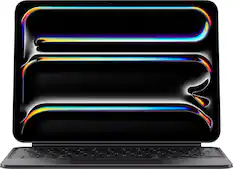 Front. Apple - Magic Keyboard for iPad Pro 11‑inch (M4) - Black.