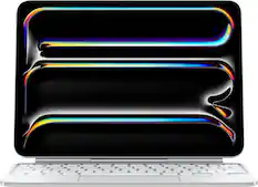 Front. Apple - Magic Keyboard for iPad Pro 11‑inch (M4) - White.