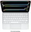 The image features a white laptop with a keyboard. The keyboard has a colorful background, which includes rainbow stripes. The laptop is open, revealing the keyboard. The keyboard has a variety of keys, including letters, numbers, and function keys. The arrangement of the keys is standard, with the letters and numbers arranged in rows and the function keys arranged along the top row.
