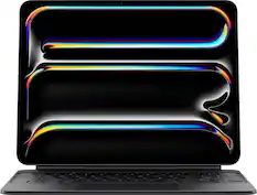 Front. Apple - Magic Keyboard for iPad Pro 13‑inch (M4) - Black.