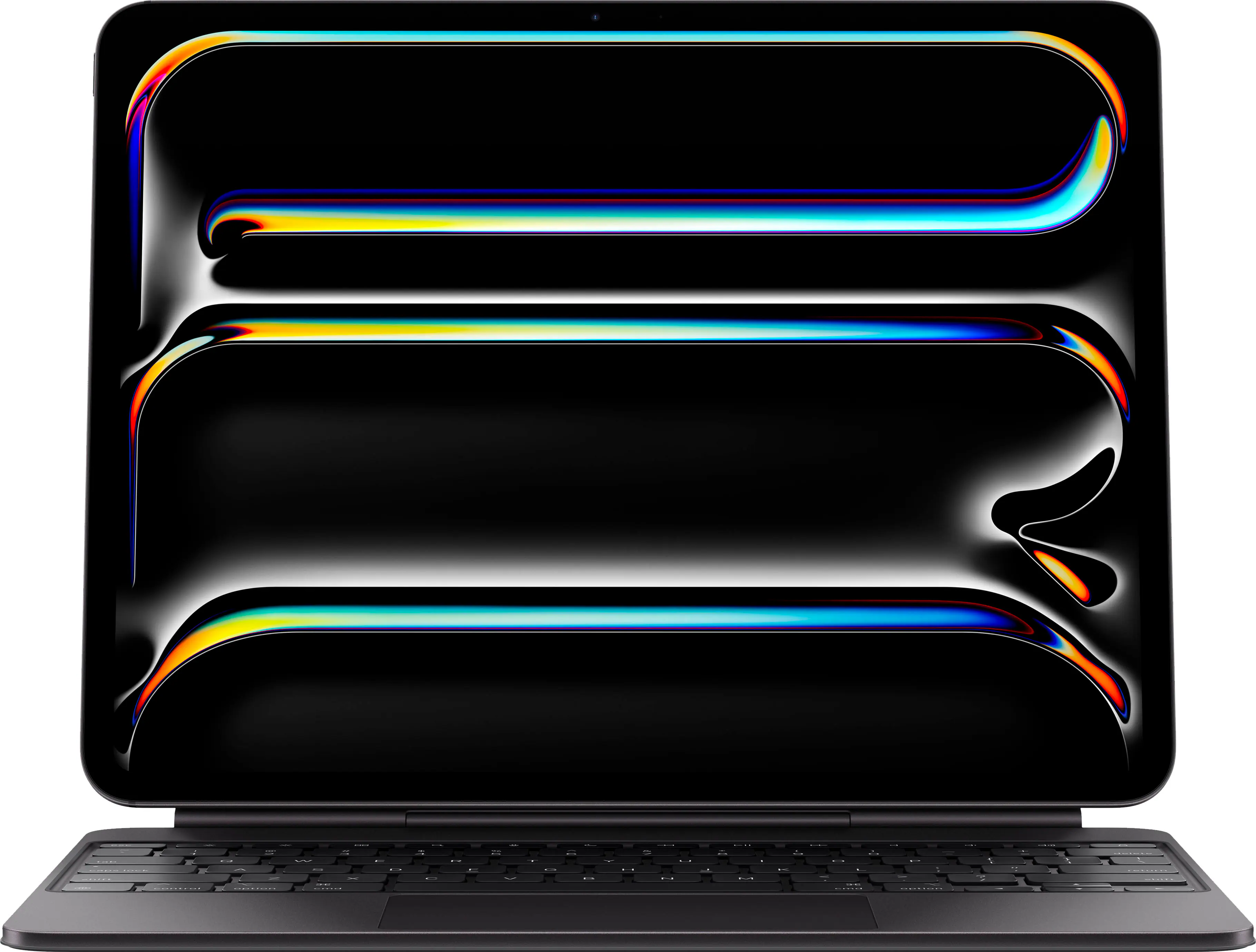 Front. Apple - Magic Keyboard for iPad Pro 13‑inch (M4) - Black.