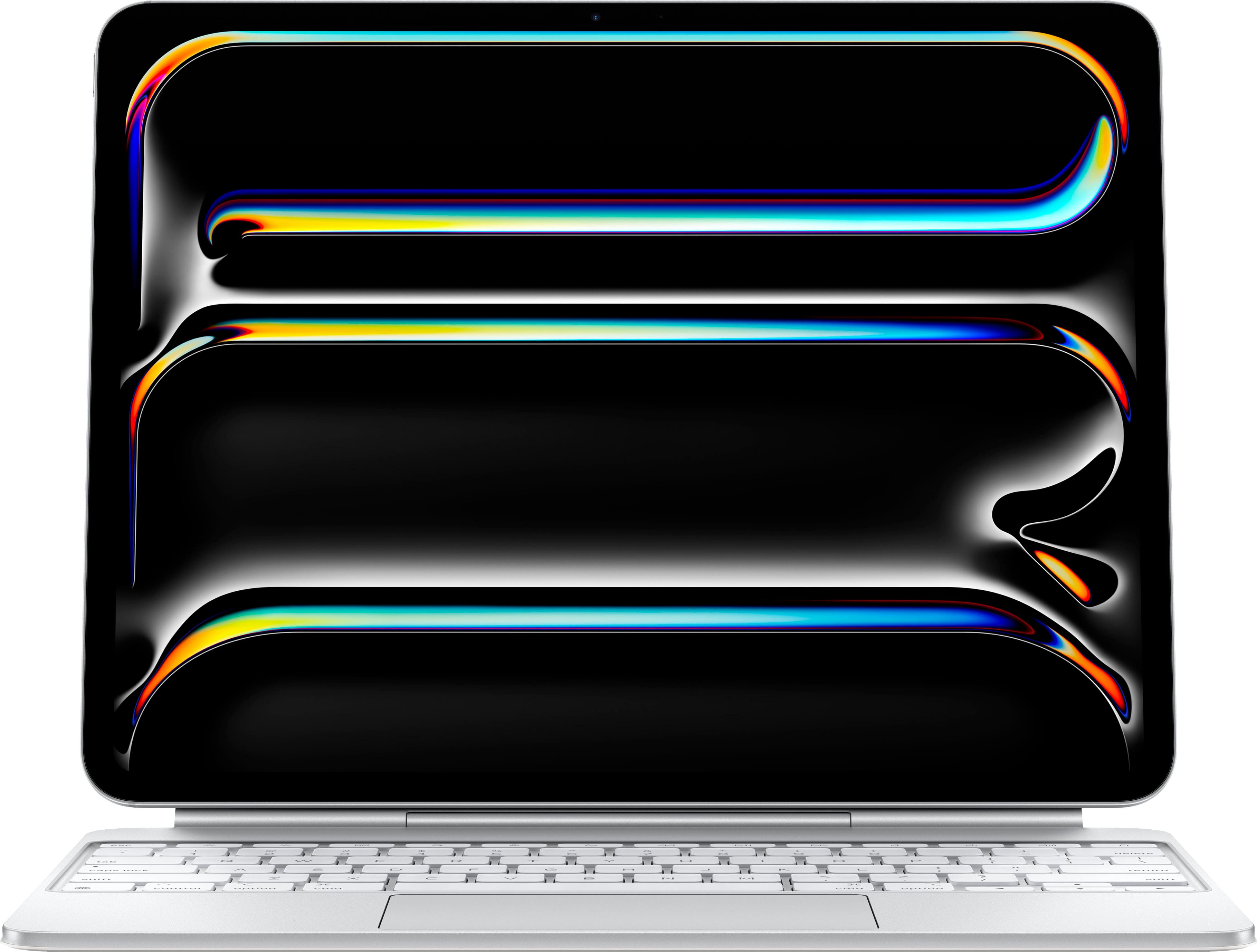 Front. Apple - Magic Keyboard for iPad Pro 13‑inch (M4) - White.