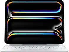 Front. Apple - Magic Keyboard for iPad Pro 13‑inch (M4) - White.