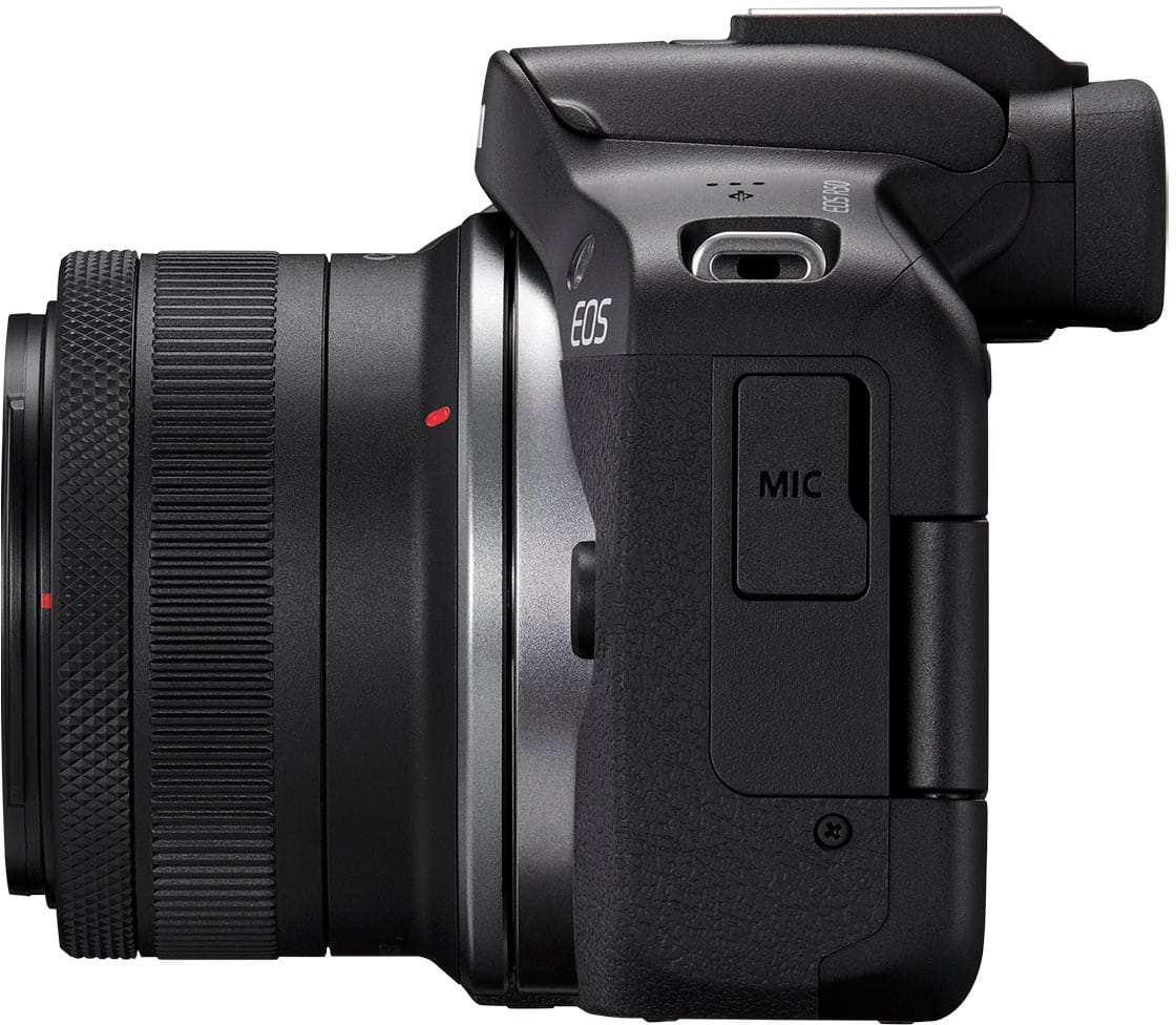 Alt View 12. Canon - EOS R50 4K Video Mirrorless Camera 2 Lens Kit with RF-S 18-45mm and RF-S 55-210mm Lenses - Black.