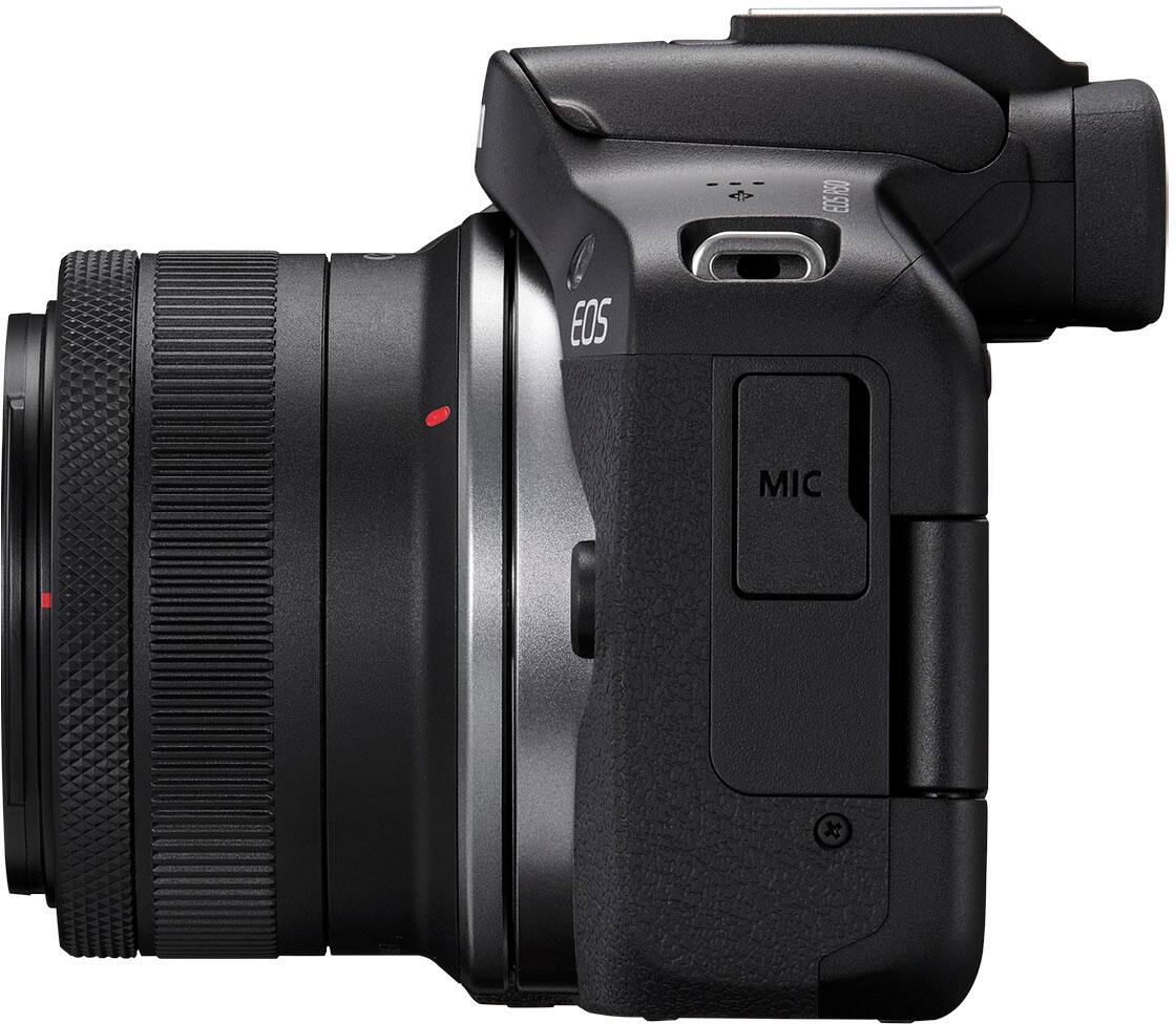 Alt View 12. Canon - EOS R50 4K Video Mirrorless Camera 2 Lens Kit with RF-S 18-45mm and RF-S 55-210mm Lenses - Black.