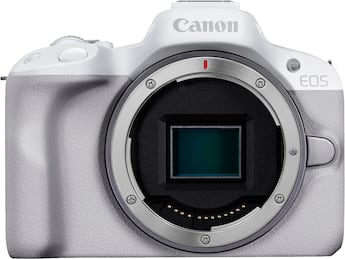 Canon EOS R50 4K Video Mirrorless Camera (Body Only) White - Best Buy Canon EOS R50 4K Video Mirrorless Camera (Body Only) White - Best Buy
