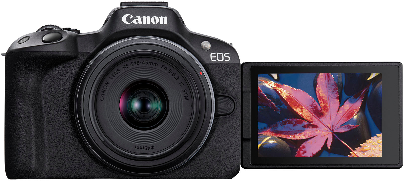 Canon EOS R50 White + Objetivo Canon RF-S 18-45mm IS STM / Cámara  mirrorless