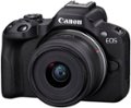 Left. Canon - EOS R50 4K Video Mirrorless Camera with RF-S 18-45mm f/4.5-6.3 IS STM Lens - Black.