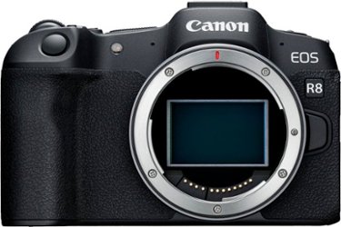 Canon - EOS R8 4K Video Mirrorless Camera (Body Only) - Black - Front_Zoom