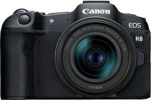 Canon - EOS R8 4K Video Mirrorless Camera with RF24-50mm f/4.5-6.3 IS STM Lens - Black