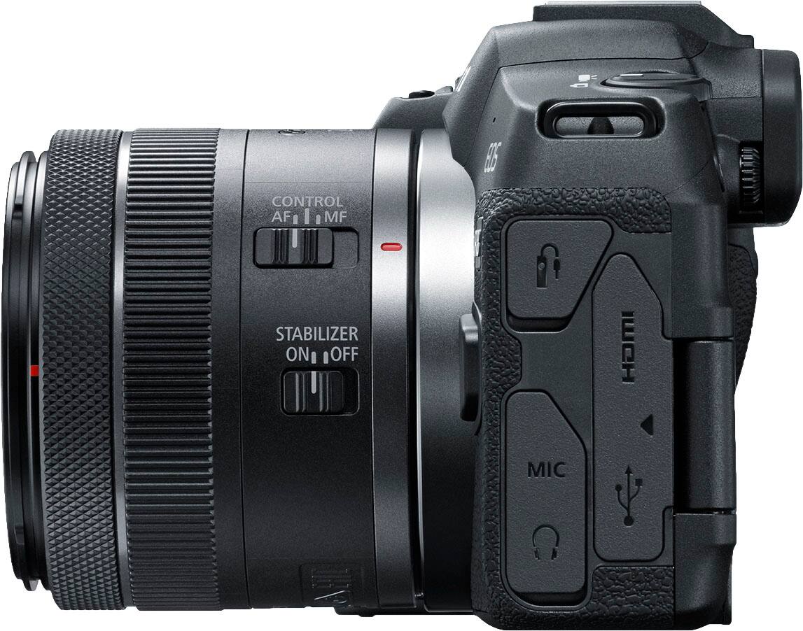 Alt View 2. Canon - EOS R8 4K Video Mirrorless Camera with RF 24-50mm f/4.5-6.3 IS STM Lens - Black.