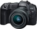 Left. Canon - EOS R8 4K Video Mirrorless Camera with RF 24-50mm f/4.5-6.3 IS STM Lens - Black.