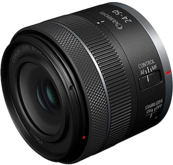 Canon RF24 50mm F4.5 6.3 IS STM Wide Angle Zoom Lens for EOS R Canon RF24 50mm F4.5 6.3 IS STM Wide Angle Zoom Lens for EOS R