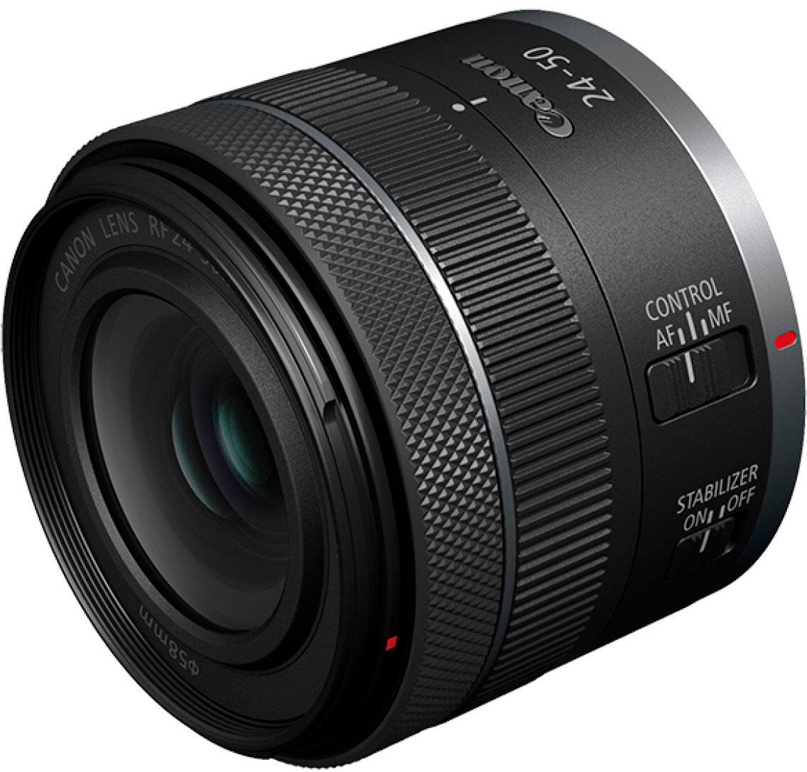 Angle. Canon - RF24-50mm F4.5-6.3 IS STM Wide Angle Zoom Lens for EOS R-Series Cameras - Black.