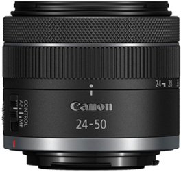 Canon - RF24-50mm F4.5-6.3 IS STM Wide Angle Zoom Lens for EOS R-Series Cameras - Black - Front_Zoom