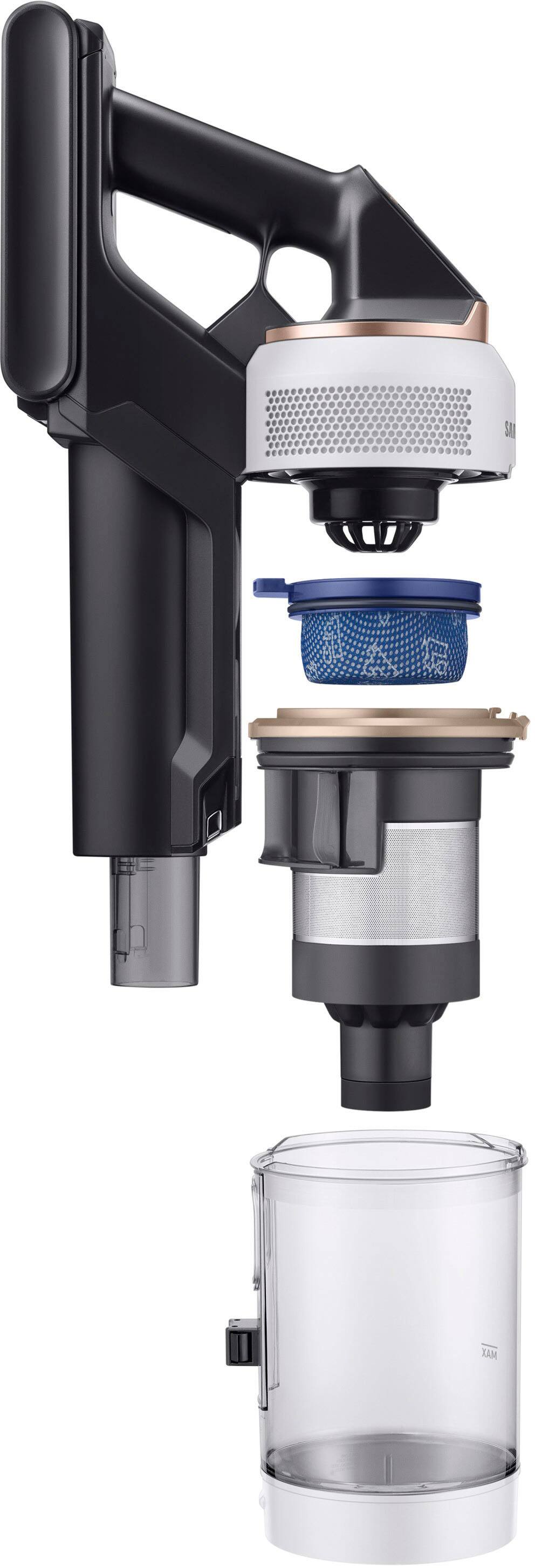 Alt View 16. Samsung - BESPOKE Jet Cordless Stick Vacuum with All-in-One Clean Station - Misty White.