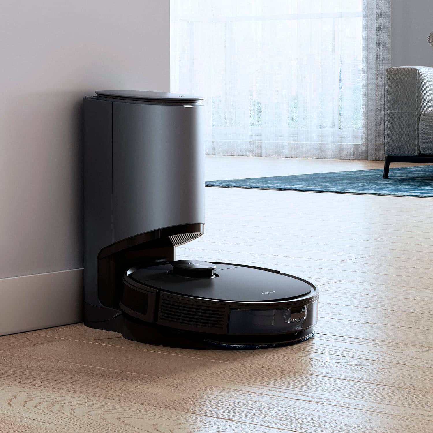 Alt View 11. ECOVACS Robotics - DEEBOT N10 MAX+ Robot Vacuum and Mop - BLACK.