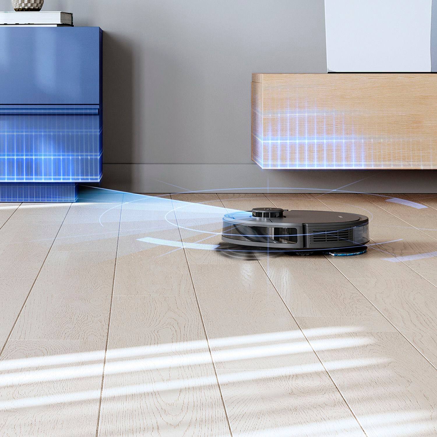 Alt View 13. ECOVACS Robotics - DEEBOT N10 MAX+ Robot Vacuum and Mop - BLACK.