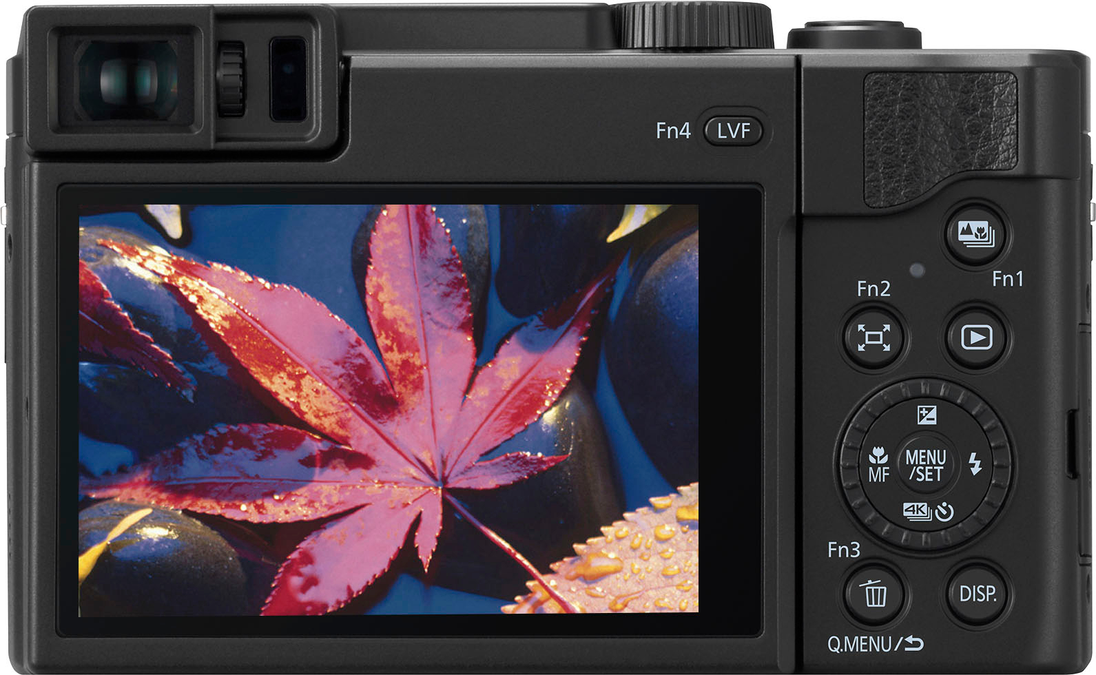 Angle View: Panasonic - Lumix ZS80DK 20.3-Megapixel Digital Camera - Black