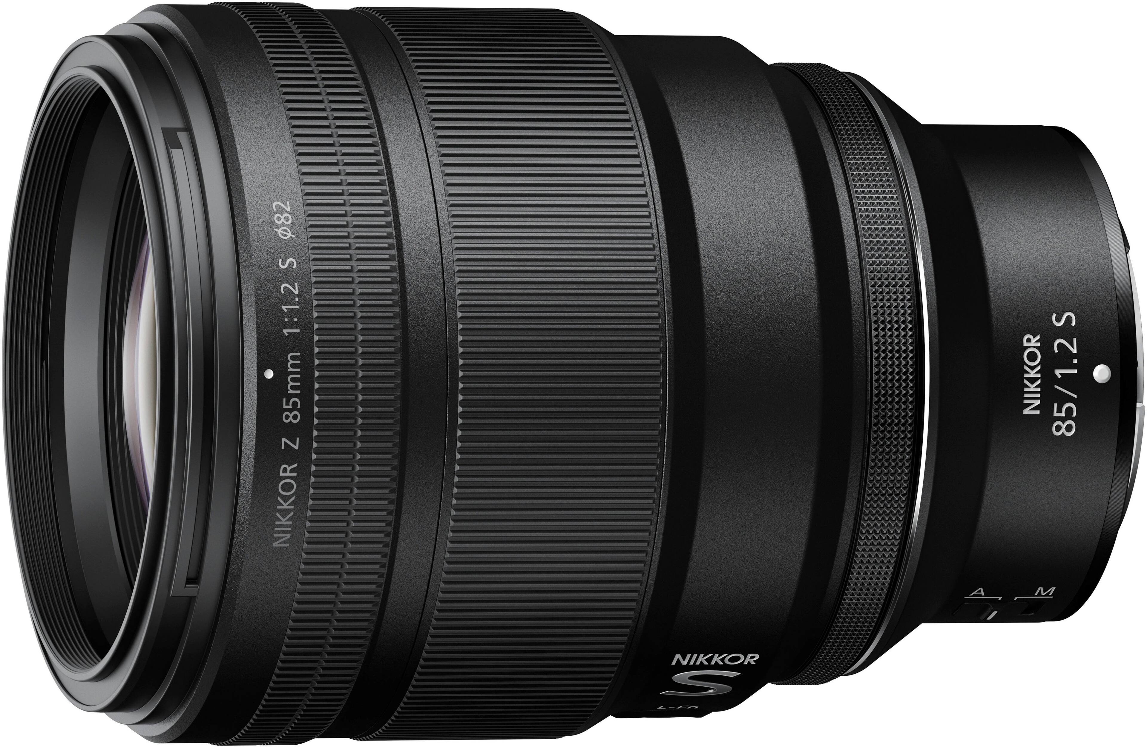 Left. Nikon - NIKKOR Z 85mm f/1.2 S Standard Prime Lens for Z Series Mirrorless Cameras.