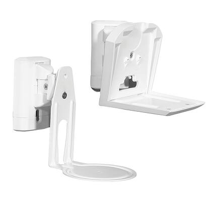 Front. SANUS Elite - Adjustable Speaker Wall Mount for Sonos Era 100 and Era 300 Speakers - Pair - White.
