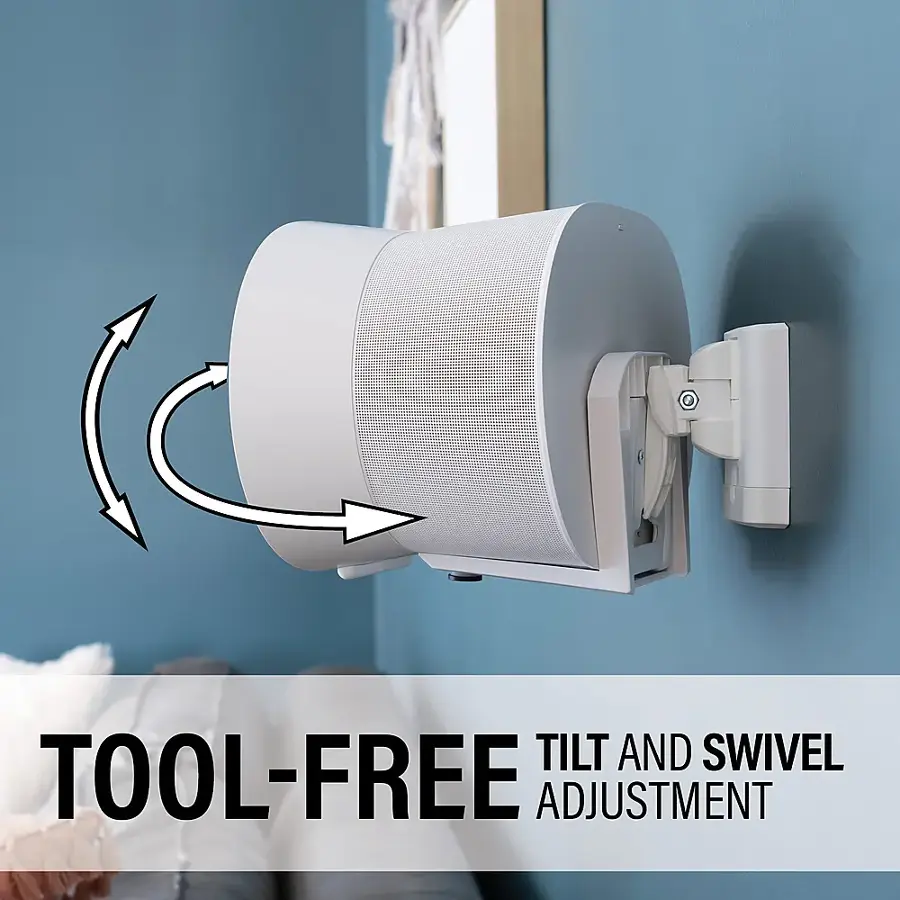 Tilt and Swivel Tool-Free Adjustment