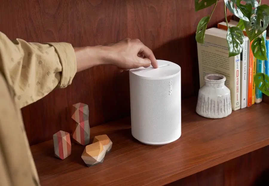 Alt View 13. Sonos - Era 100 WiFi and Bluetooth Smart Speaker (Each) - White.