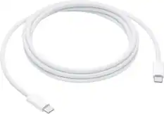 Front. Apple - 240W USB-C Charge Cable (2 m) - White.