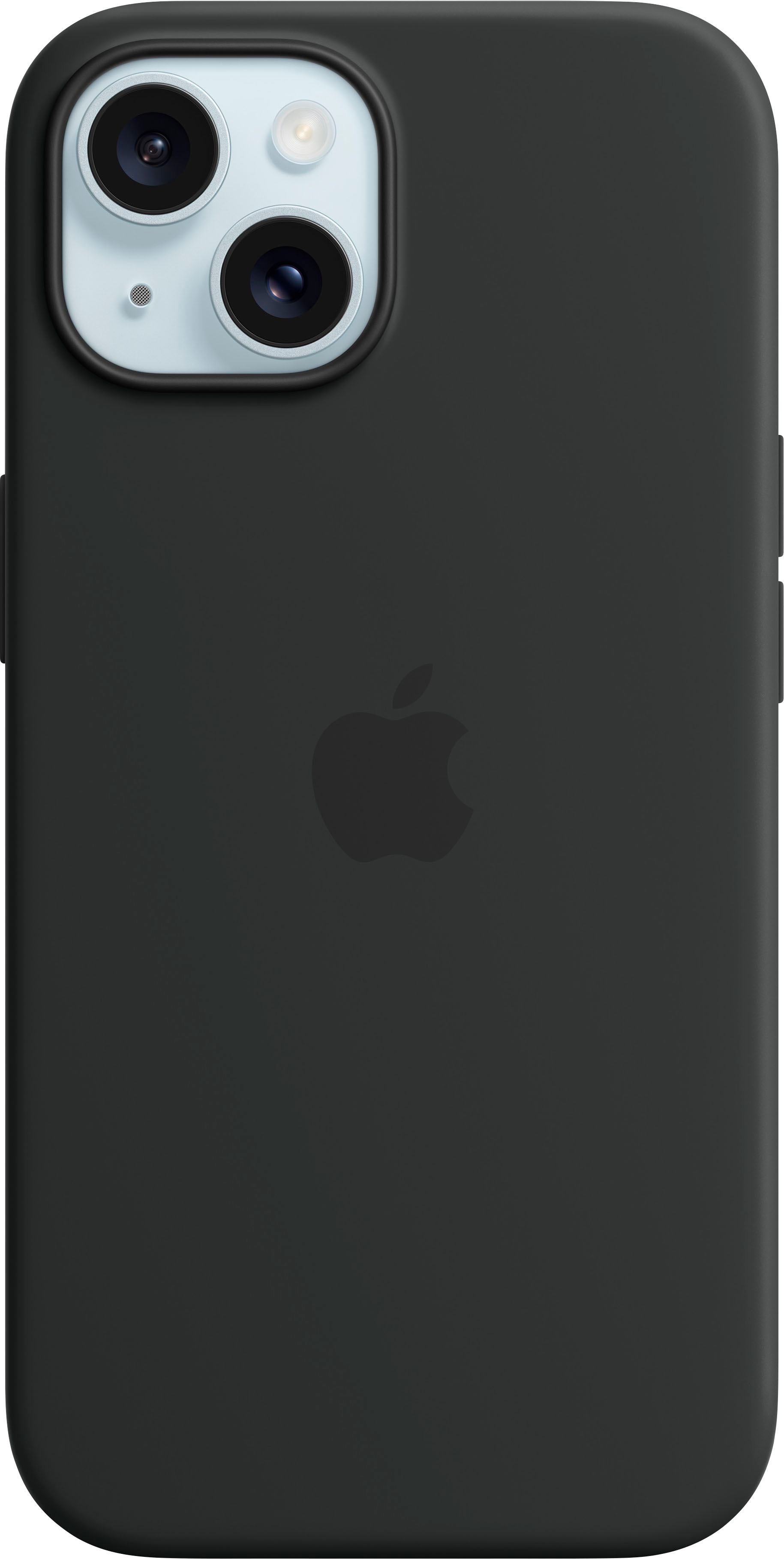 Apple - iPhone 15 Silicone Case with MagSafe - Black