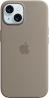 Apple - iPhone 15 Silicone Case with MagSafe - Clay - Front_Zoom