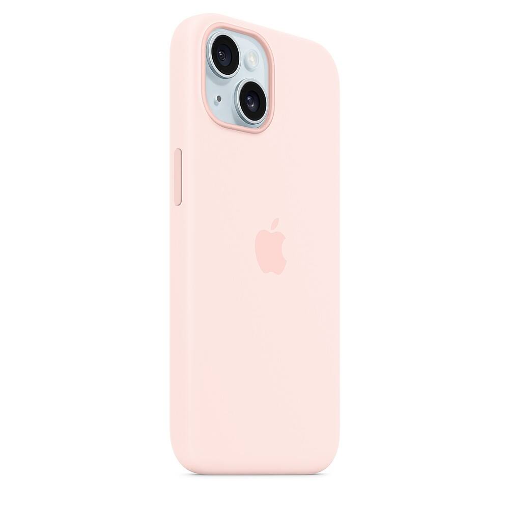 Alt View 11. Apple - iPhone 15 Silicone Case with MagSafe - Light Pink.