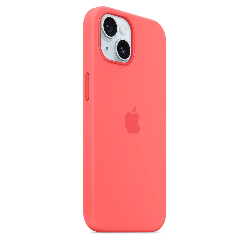Alt View 11. Apple - iPhone 15 Silicone Case with MagSafe - Guava.