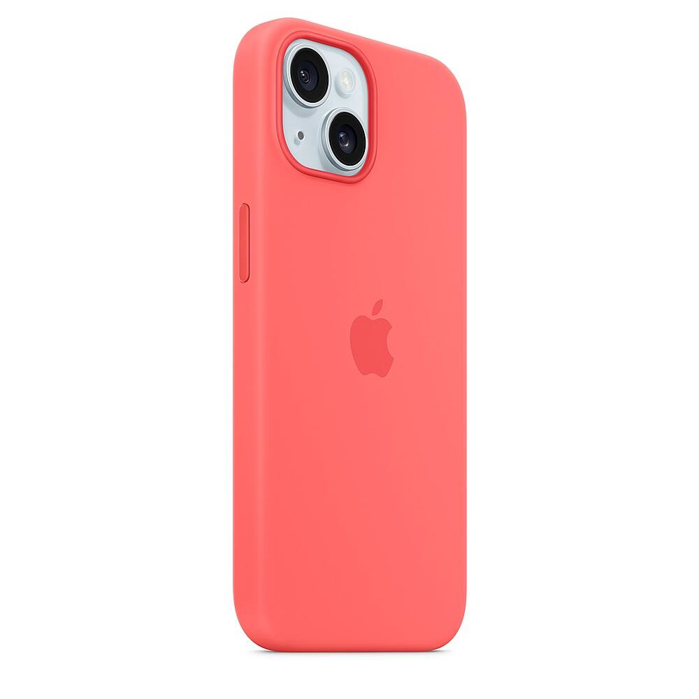 Alt View 11. Apple - iPhone 15 Silicone Case with MagSafe - Guava.