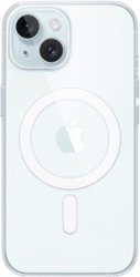 Apple - iPhone 15 Clear Case with MagSafe - Clear - Front_Zoom