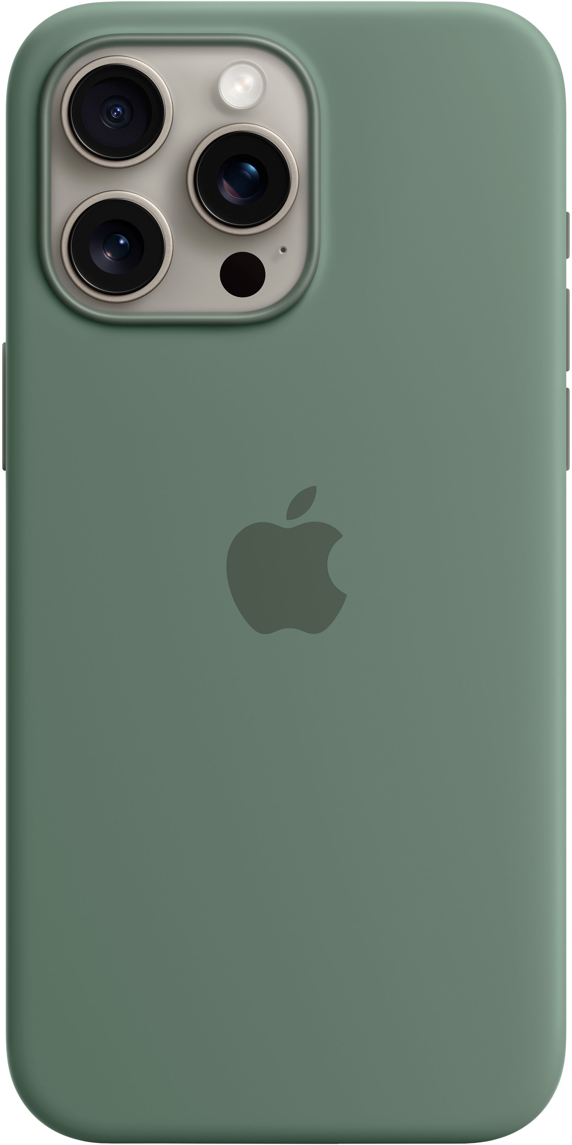 Apple - iPhone 15 Pro Max Silicone Case with MagSafe - Cypress