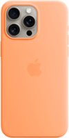 Apple - iPhone 15 Pro Max Silicone Case with MagSafe - Orange Sorbet - Front_Zoom