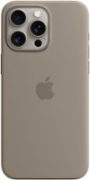 Apple - iPhone 15 Pro Max Silicone Case with MagSafe - Clay - Front_Zoom