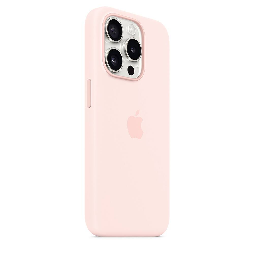 Alt View 1. Apple - iPhone 15 Pro Silicone Case with MagSafe - Light Pink.
