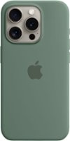Apple - iPhone 15 Pro Silicone Case with MagSafe - Cypress - Front_Zoom