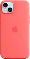 Apple - iPhone 15 Plus Silicone Case with MagSafe - Guava - Front_Zoom
