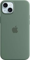Apple - iPhone 15 Plus Silicone Case with MagSafe - Cypress - Front_Zoom