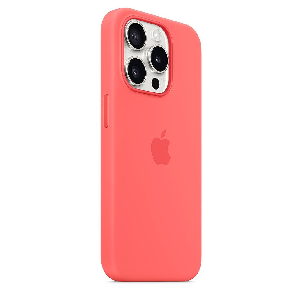 Alt View 1. Apple - iPhone 15 Pro Silicone Case with MagSafe - Guava.